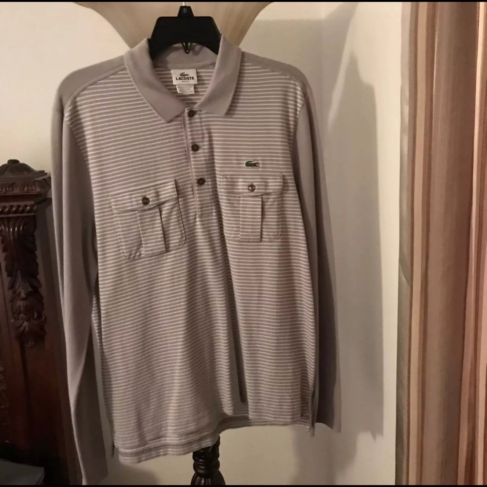 Men’s Long Sleeve Lacoste Polo